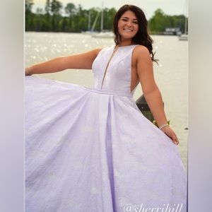 Lilac Sherri Hill Prom Dress Size 12